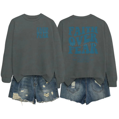 "Faith Over Fear" Retro Sweatshirt