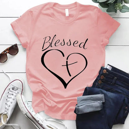 Blessed Cross and Heart Women's Tee