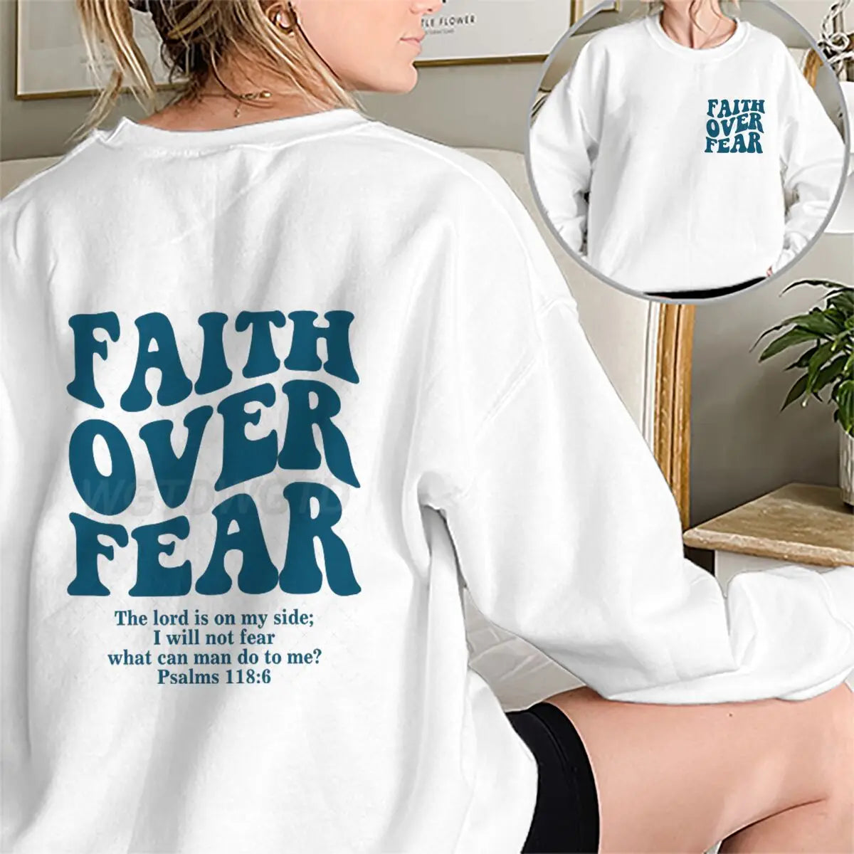 "Faith Over Fear" Retro Sweatshirt