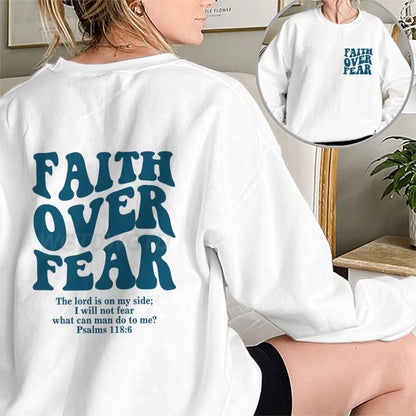 "Faith Over Fear" Retro Sweatshirt