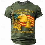 250th USA Anniversary Eagle Flag Men's Tee