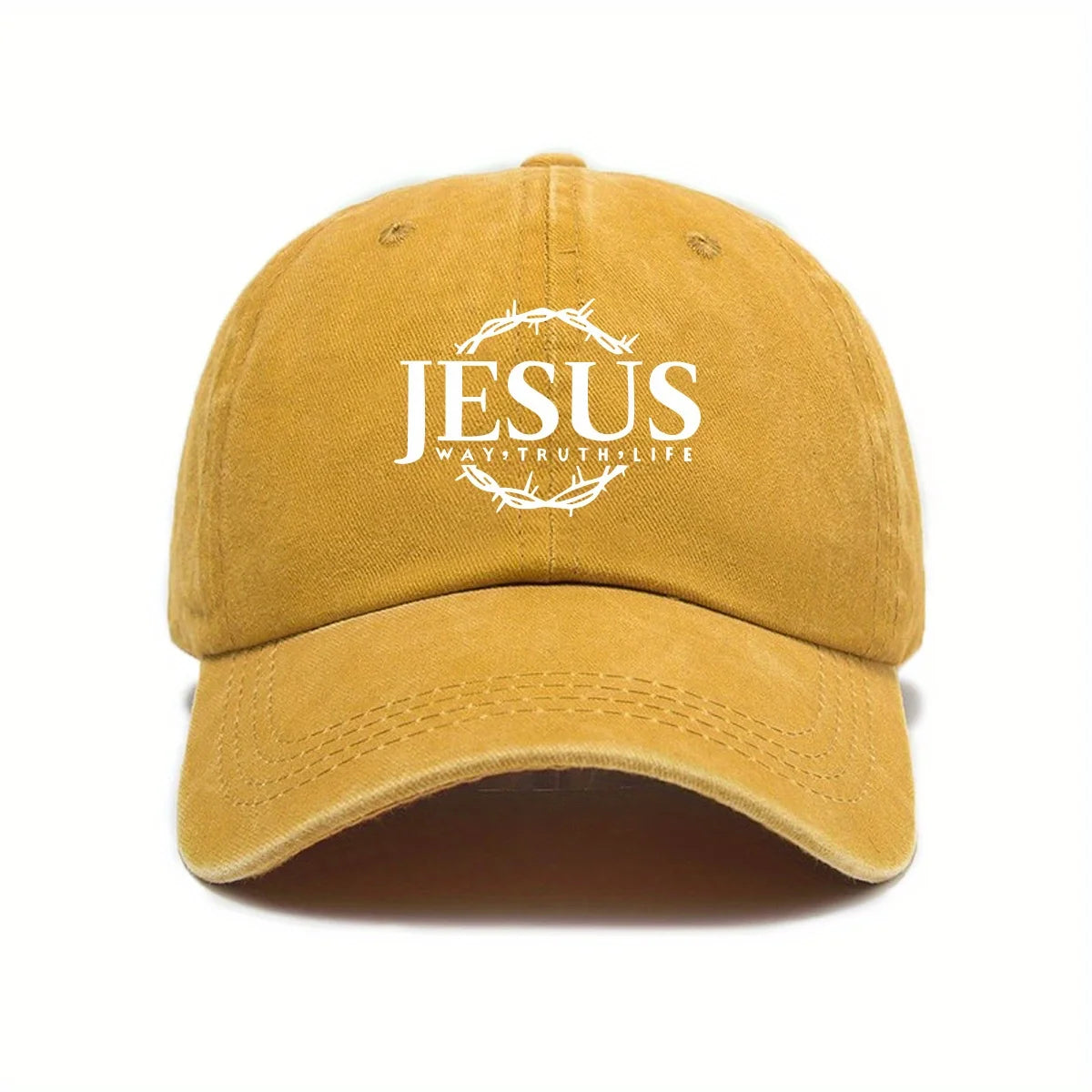 Adjustable Unisex Cap Jesus Thorn Wreath Design.