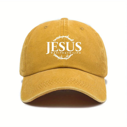 Adjustable Unisex Cap Jesus Thorn Wreath Design.