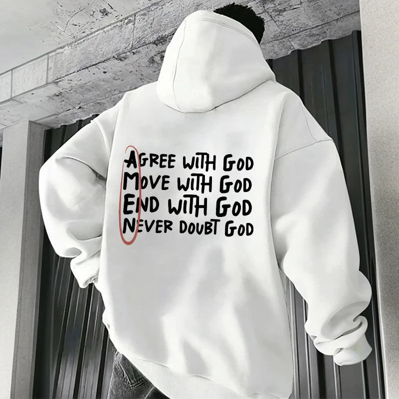 Men's Casual Christian Pullover Hoodie