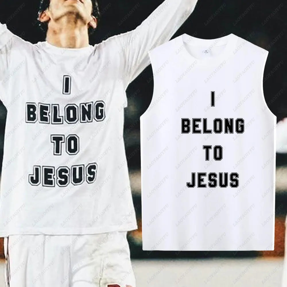 I Belong To Jesus Men Vest Cotton T-Shirt