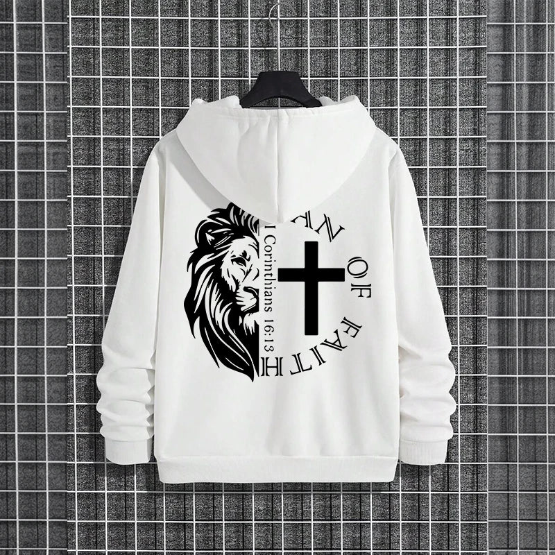 Bold Faith Lion Comfort Hooded Sweatshirt