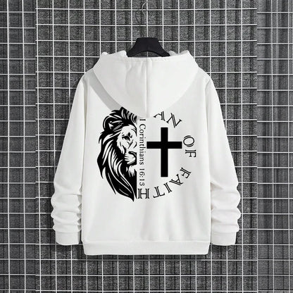 Bold Faith Lion Comfort Hooded Sweatshirt