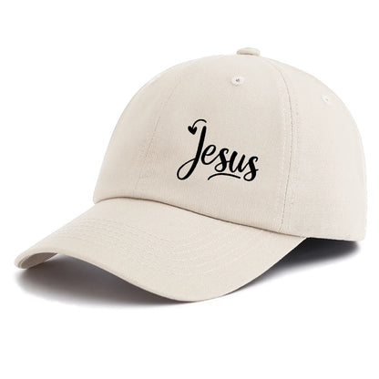 JESUS Print Baseball Cap for Adults