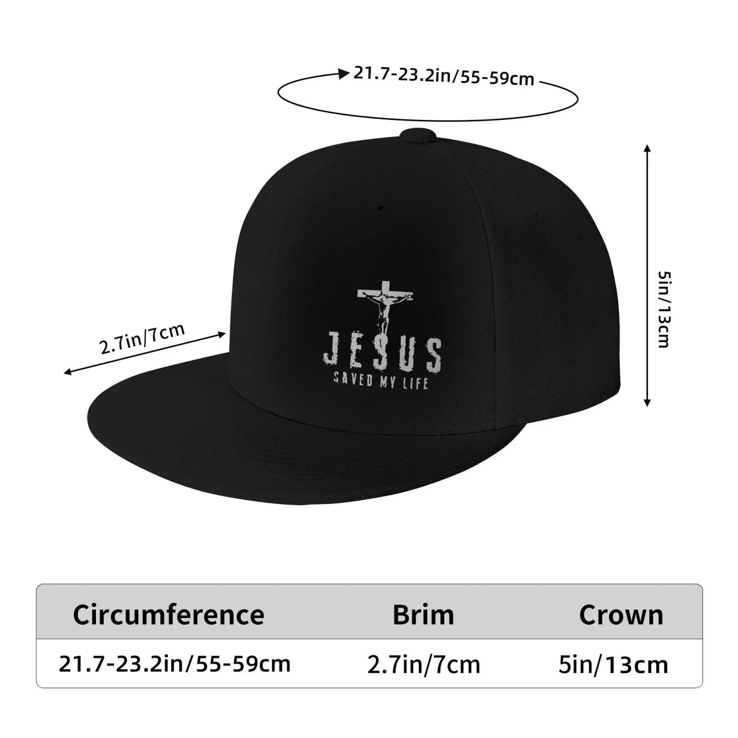 Jesus Saved My Life Cross Cap For Men