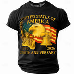 250th USA Anniversary Eagle Flag Men's Tee