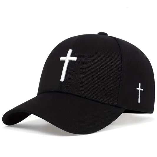 Faith Cross Embroidery Unisex cap