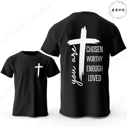 Chosen Worthy Cross Print Tee