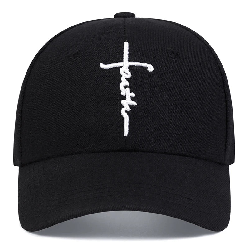 Fashion Faith Cross Embroidery Unisex Cap