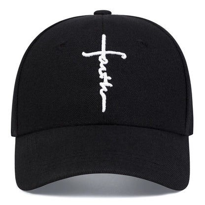 Fashion Faith Cross Embroidery Unisex Cap