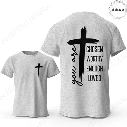 Chosen Worthy Cross Print Tee