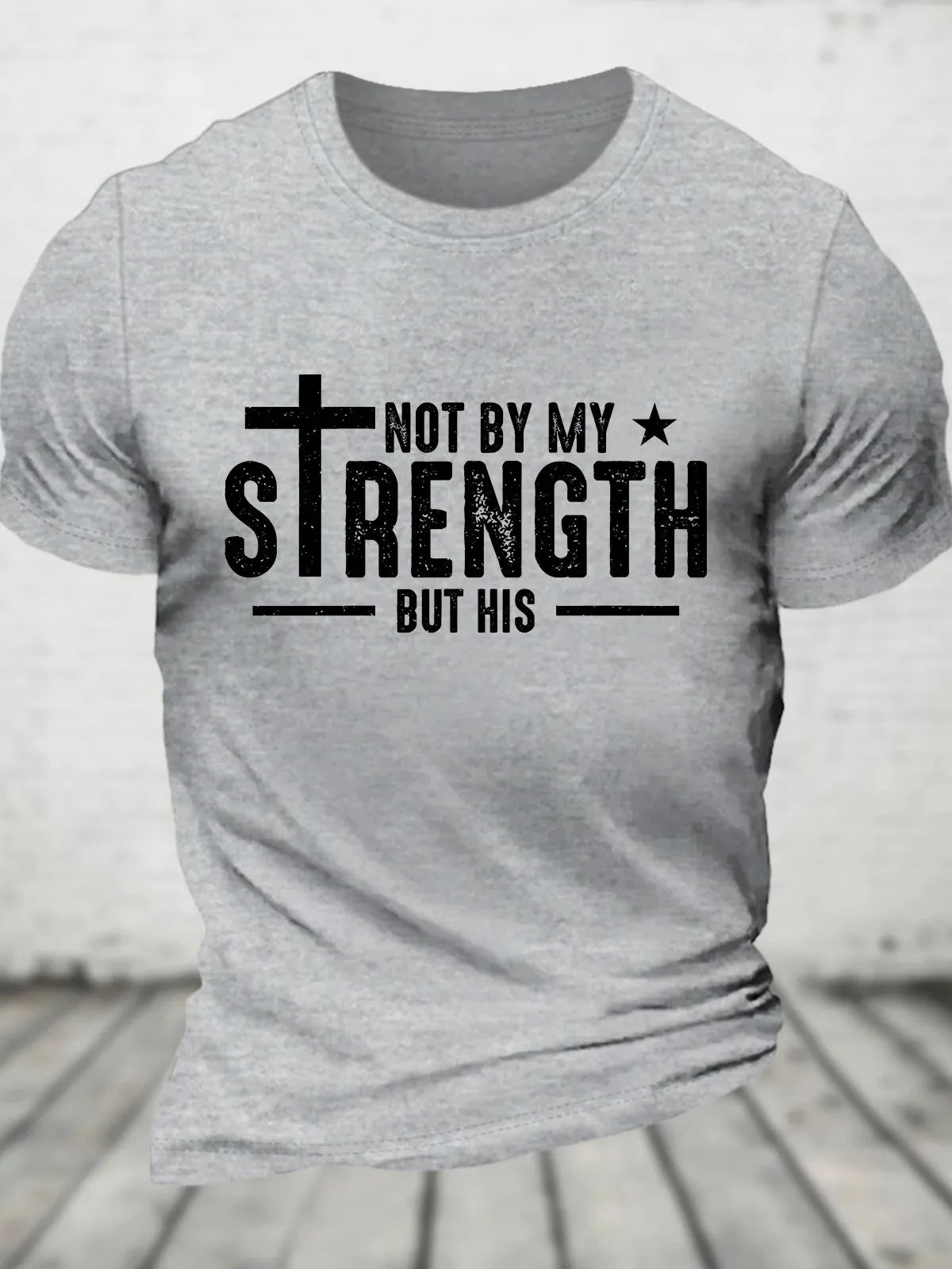 Faith Message Bible Verse Cotton T-shirt