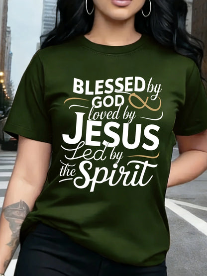 Blessed By God Loved By Jesus Tee