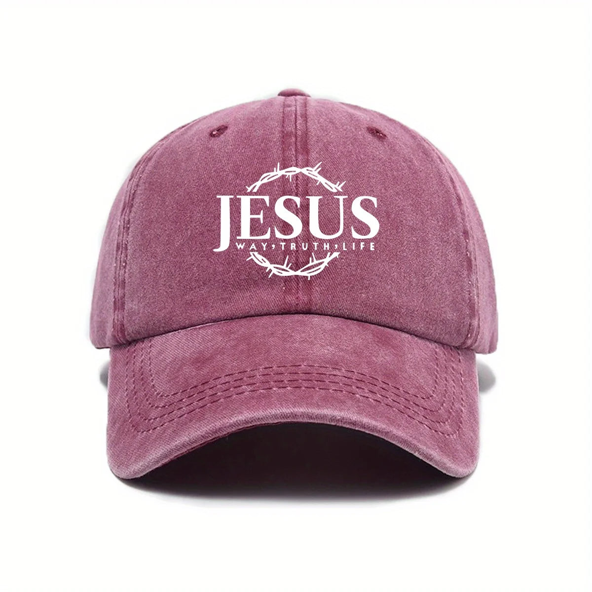 Adjustable Unisex Cap Jesus Thorn Wreath Design.