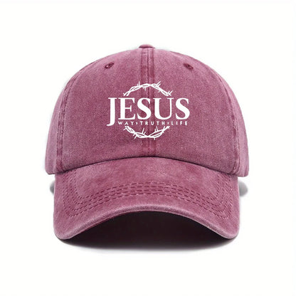Adjustable Unisex Cap Jesus Thorn Wreath Design.