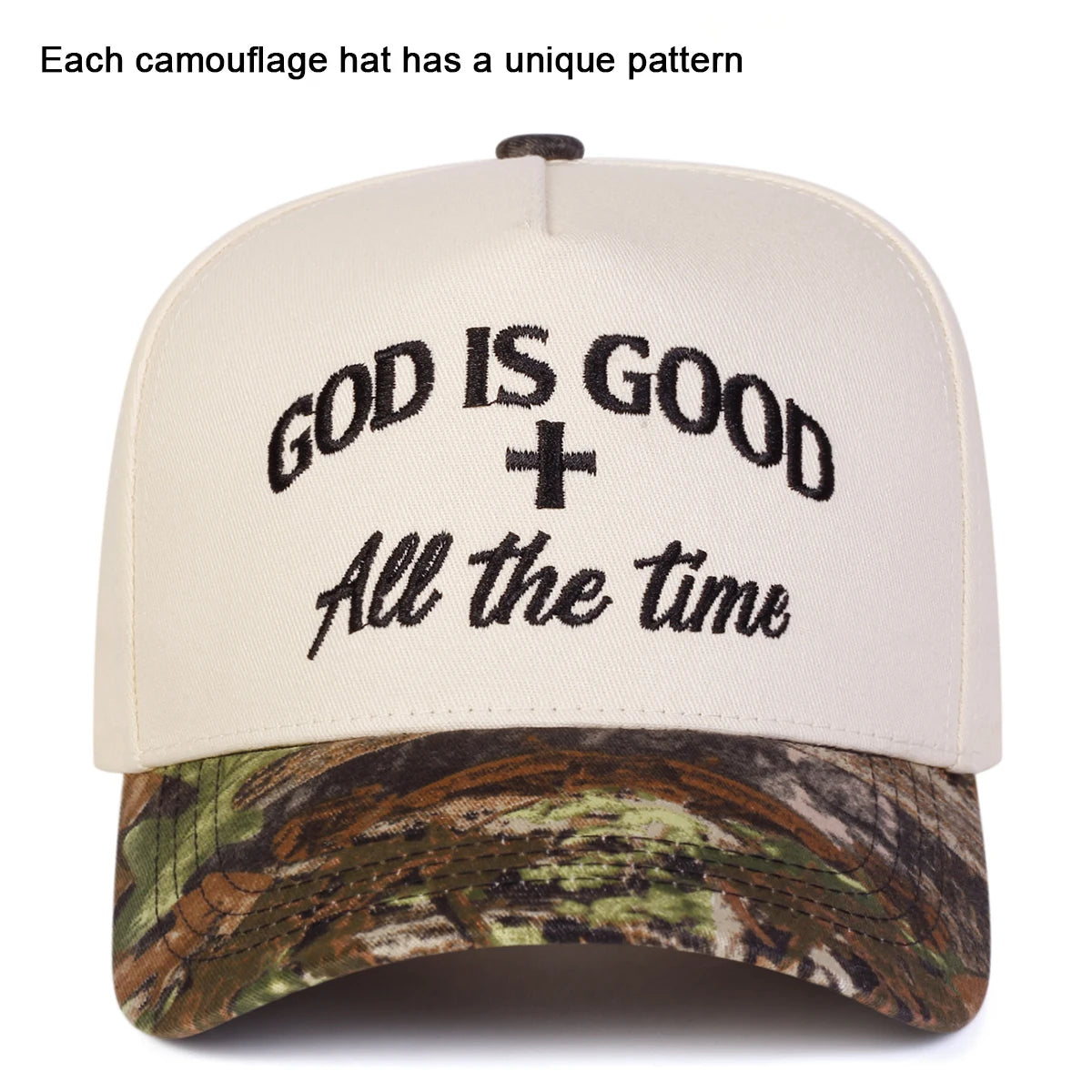 GOD IS GOOD Embroidery Unisex Cap