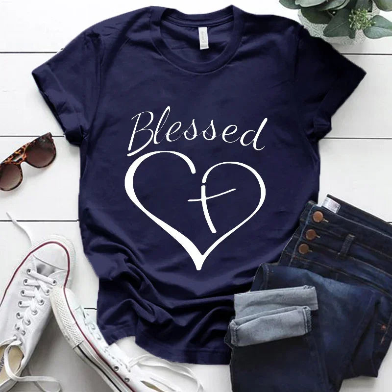 Blessed Cross and Heart Women's Tee