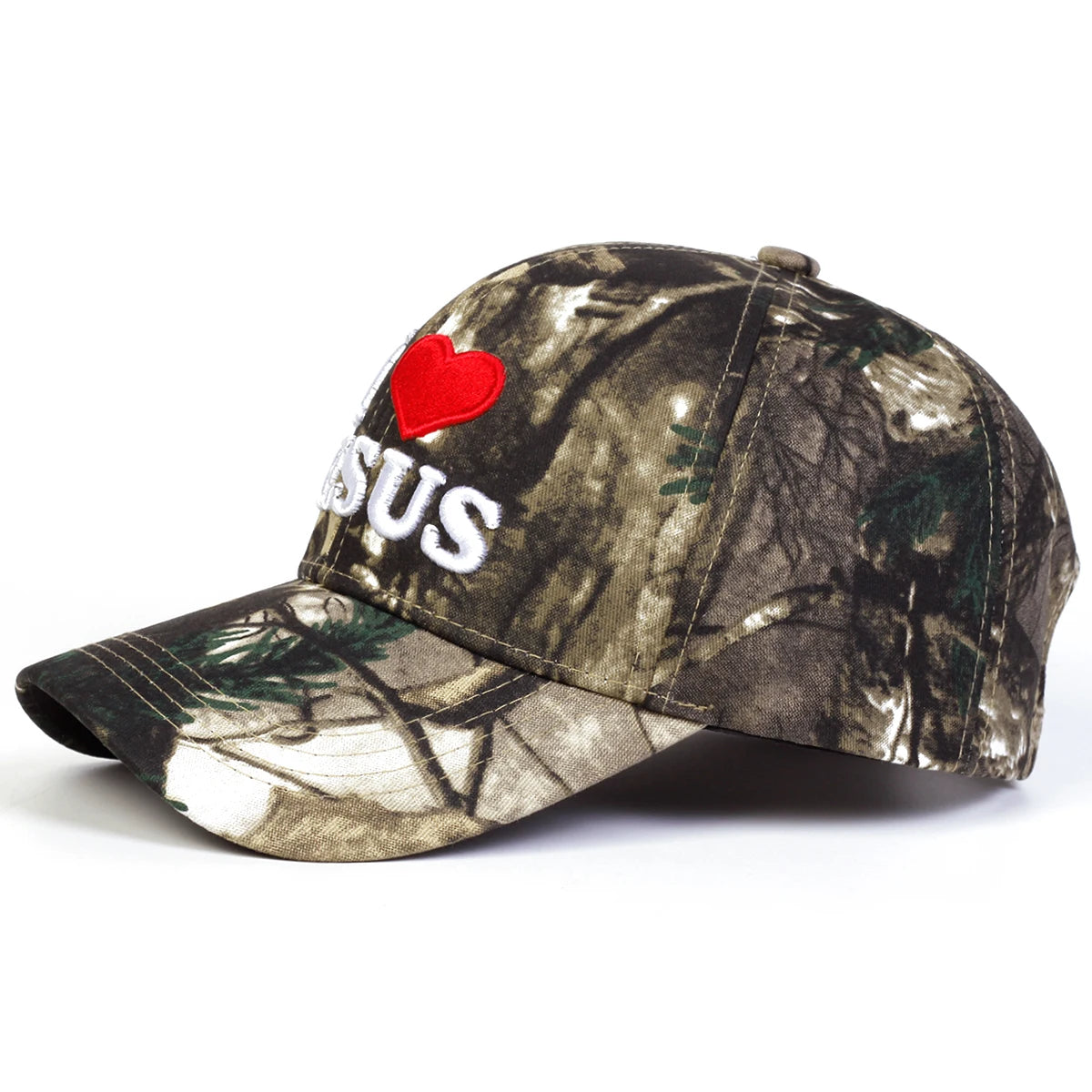 Unisex I LOVE JESUS Embroidery Baseball Caps