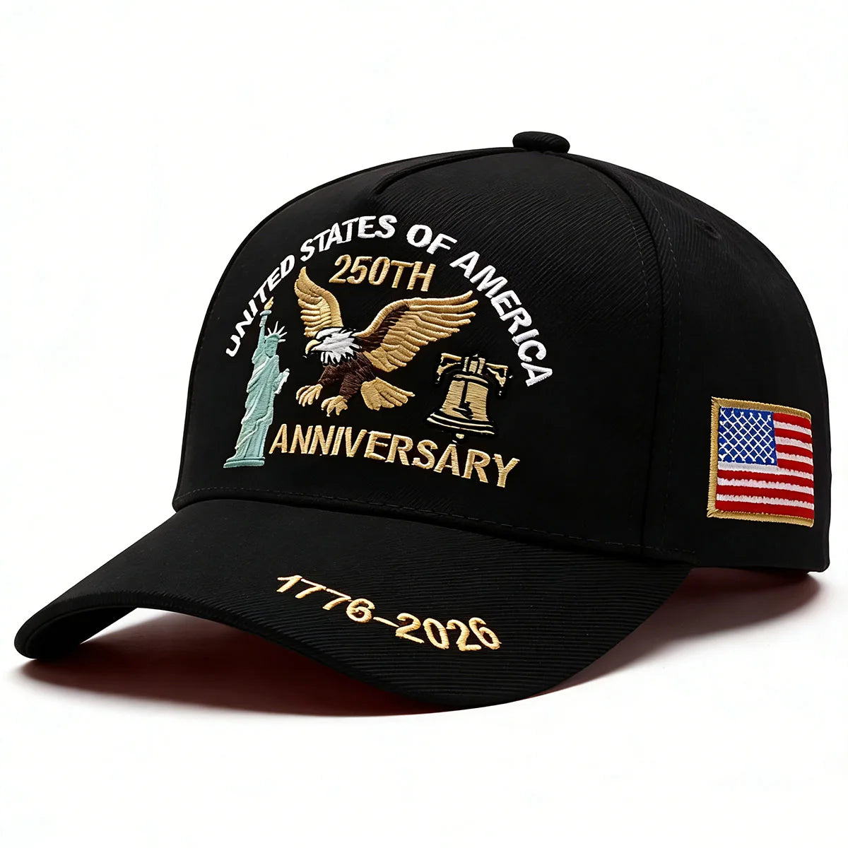 2026 USA 250th Anniversary Embroidered Unisex Cap