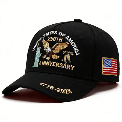 2026 USA 250th Anniversary Embroidered Unisex Cap