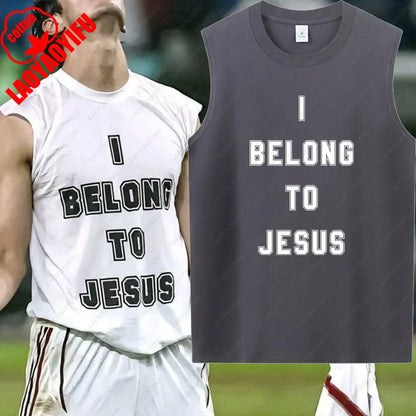 I Belong To Jesus Men Vest Cotton T-Shirt