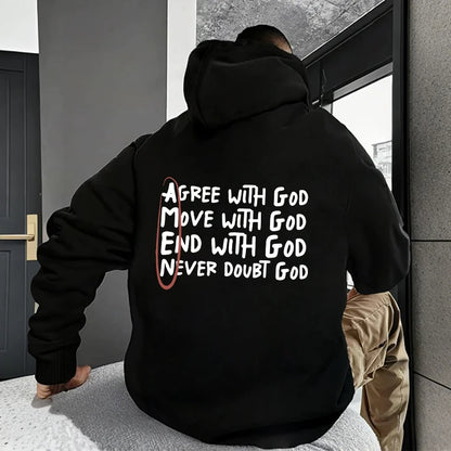 Men's Casual Christian Pullover Hoodie