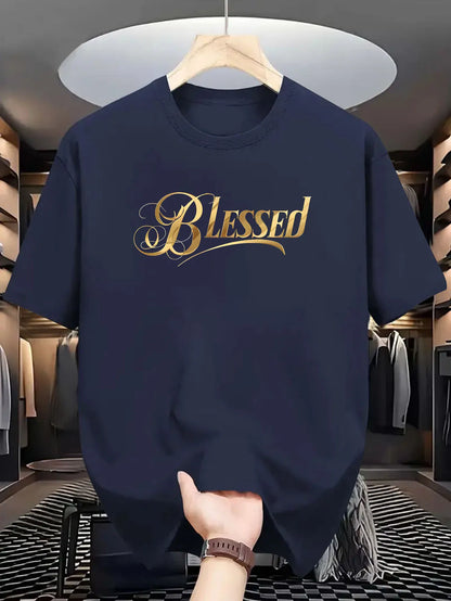 100% Cotton Blessed Printed Unisex Tee