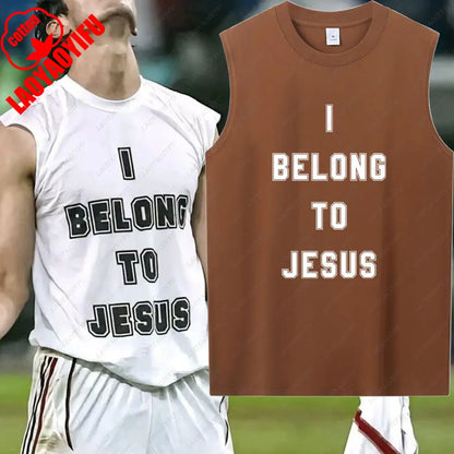 I Belong To Jesus Men Vest Cotton T-Shirt