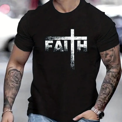 100% Cotton Faith Print T-Shirt