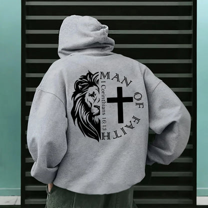 Bold Faith Lion Comfort Hooded Sweatshirt