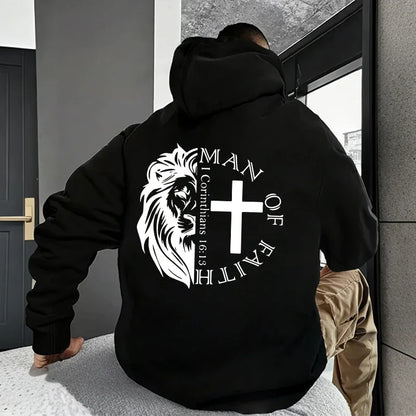 Bold Faith Lion Comfort Hooded Sweatshirt
