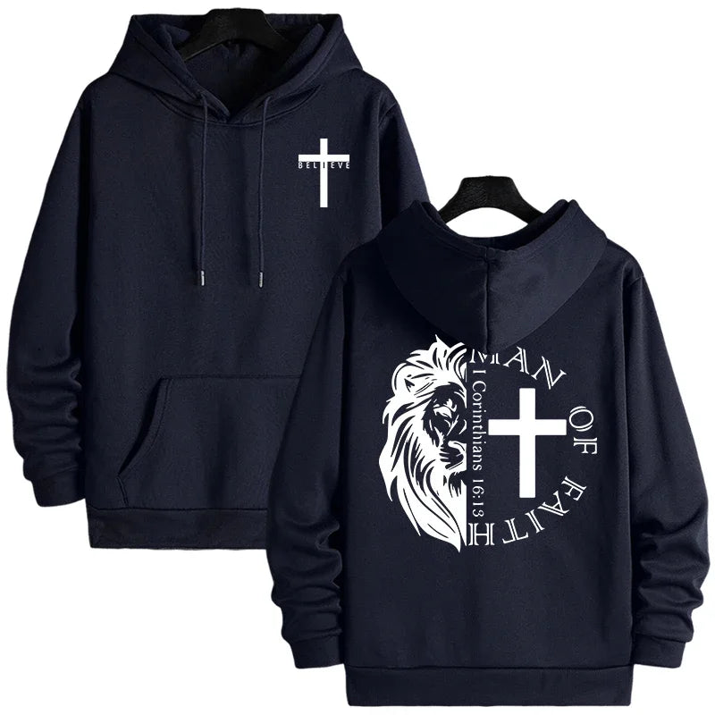 Bold Faith Lion Comfort Hooded Sweatshirt