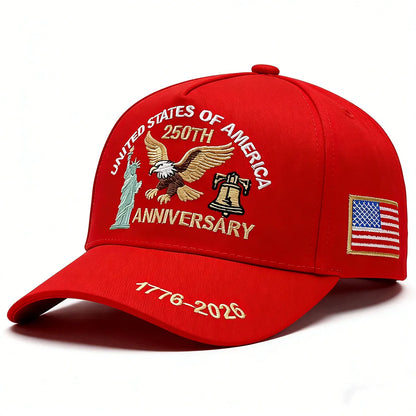 2026 USA 250th Anniversary Embroidered Unisex Cap