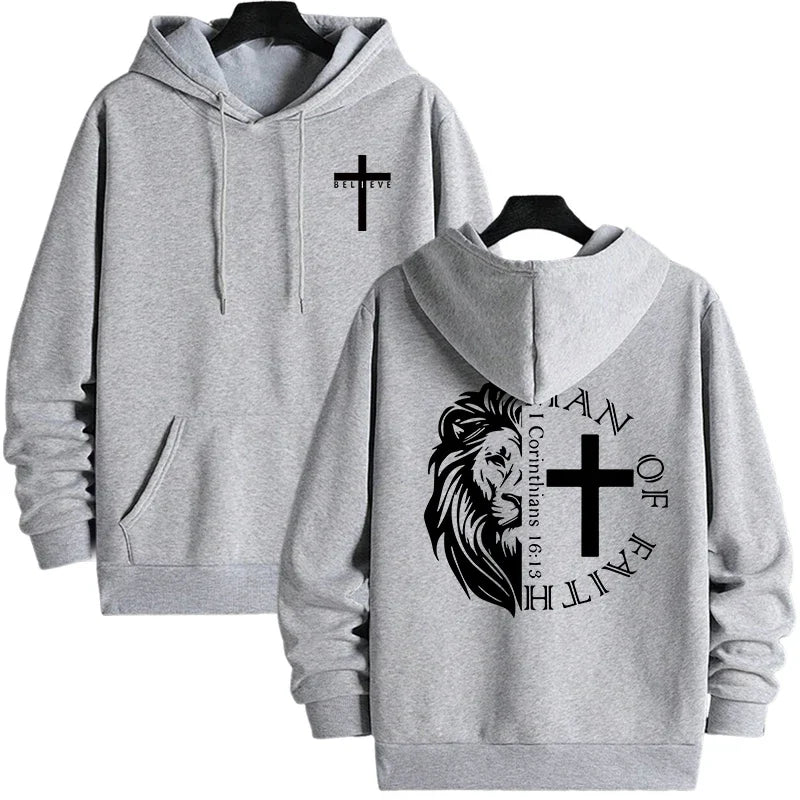 Bold Faith Lion Comfort Hooded Sweatshirt