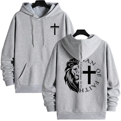 Bold Faith Lion Comfort Hooded Sweatshirt