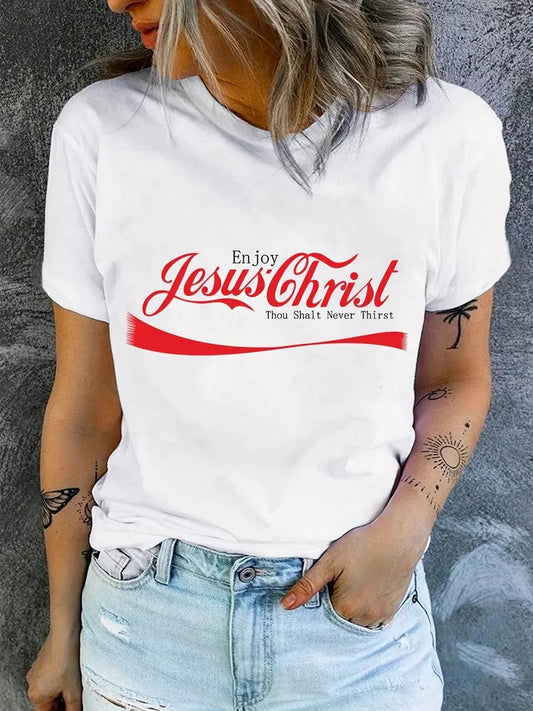 Jesus Coke Print Women's T-Shirt