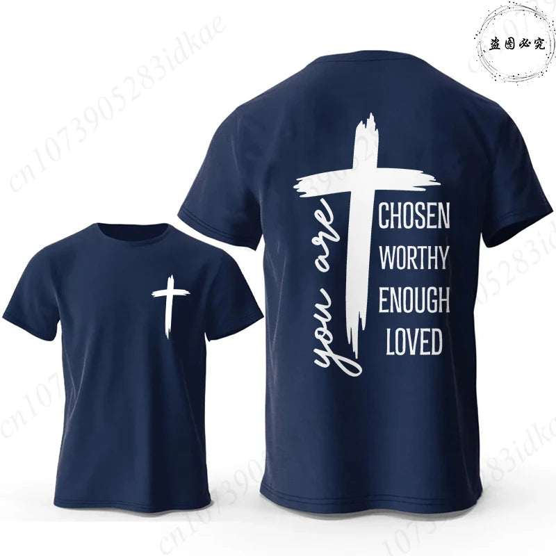 Chosen Worthy Cross Print Tee