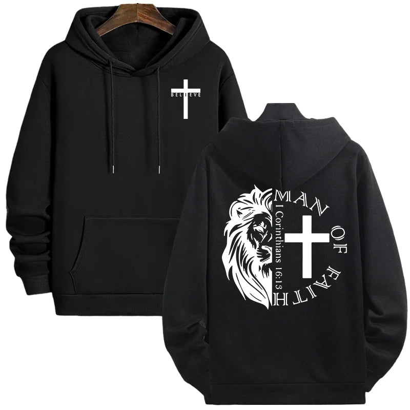 Bold Faith Lion Comfort Hooded Sweatshirt