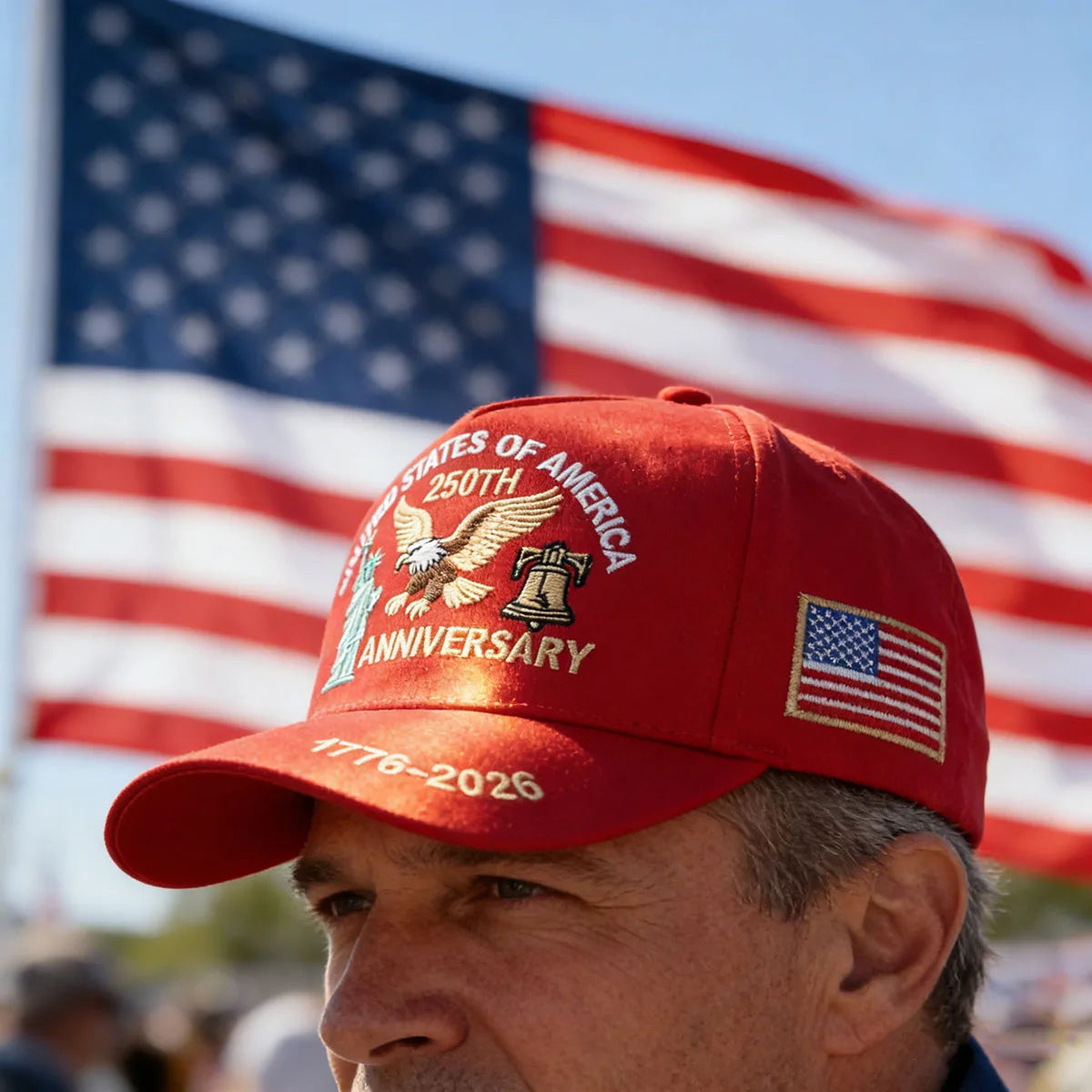 2026 USA 250th Anniversary Embroidered Unisex Cap