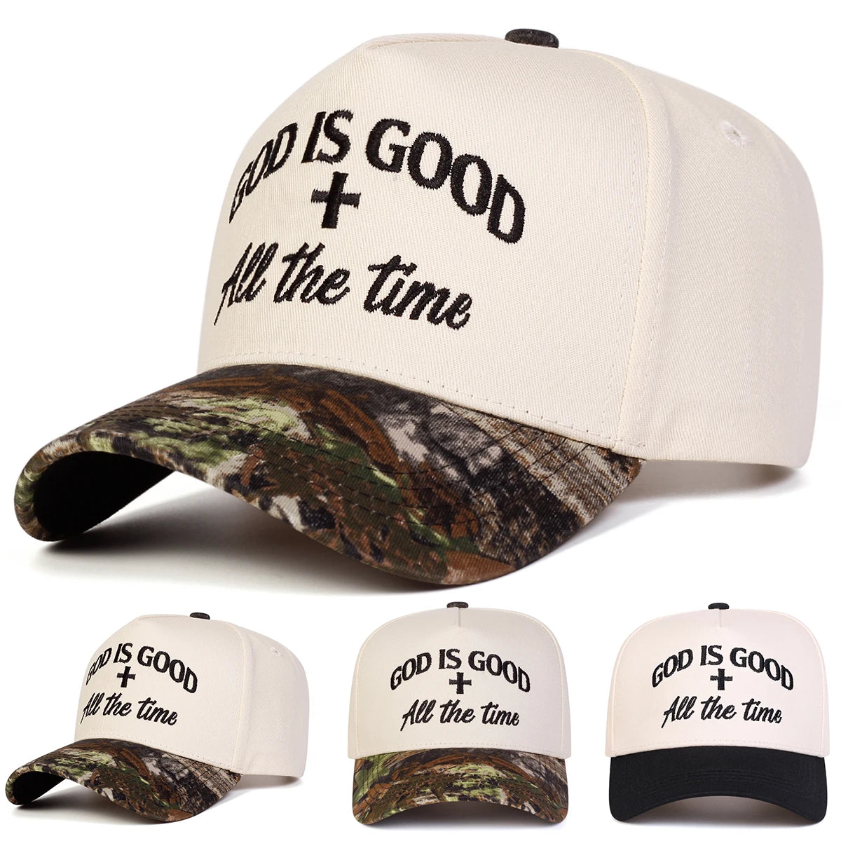 GOD IS GOOD Embroidery Unisex Cap