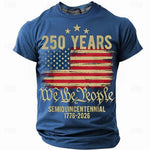 250th USA Anniversary Eagle Flag Men's Tee