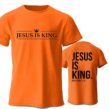 Jesus Is King Print Comfort T-Shirt