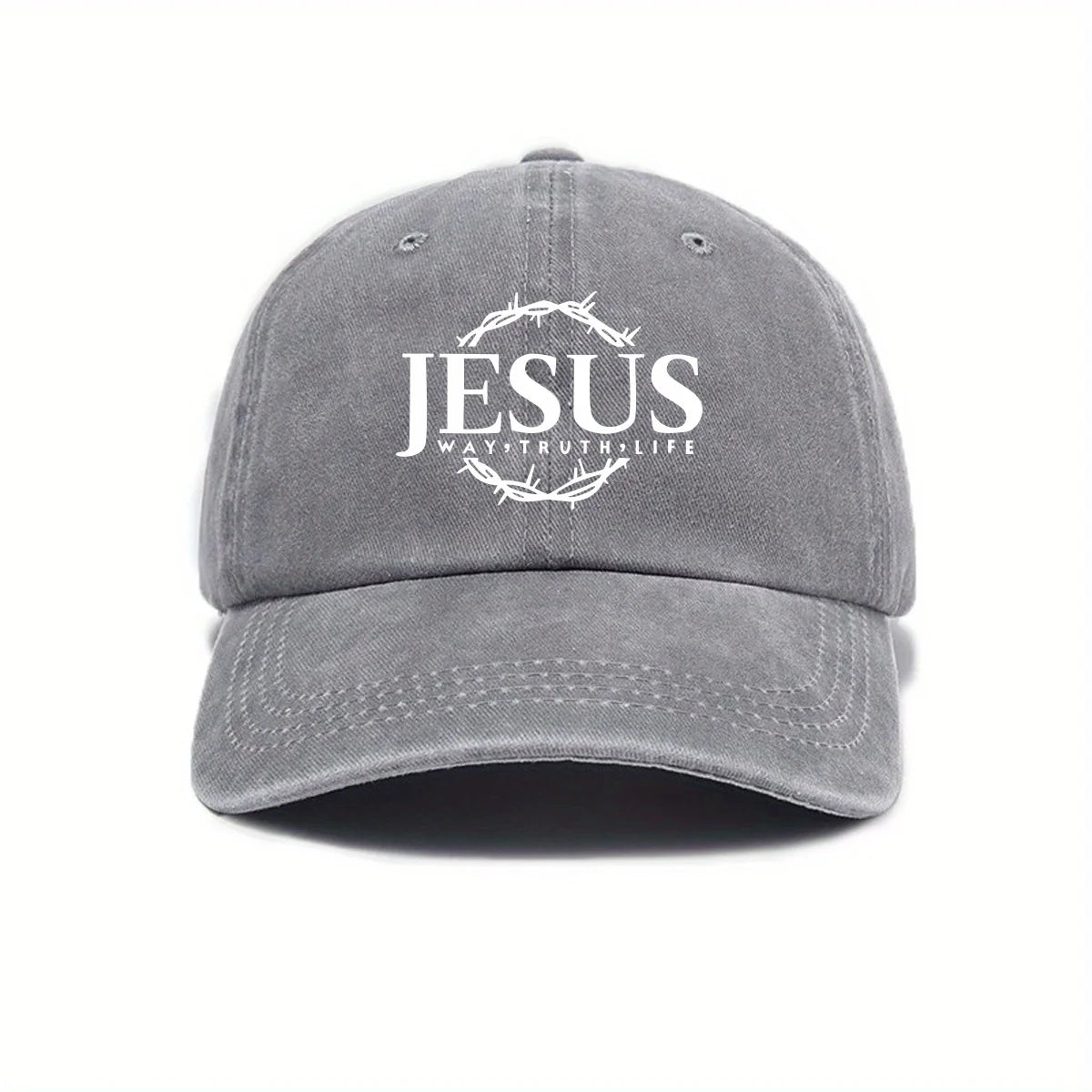 Adjustable Unisex Cap Jesus Thorn Wreath Design.