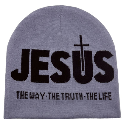 JESUS  Print Knit Unisex Beanie Hat