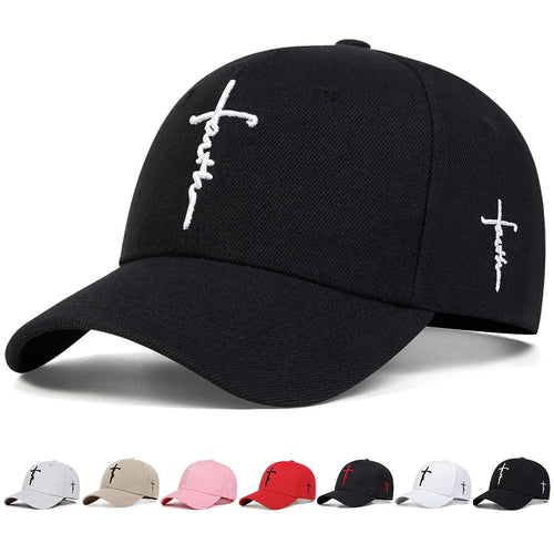 Fashion Faith Cross Embroidery Unisex Cap
