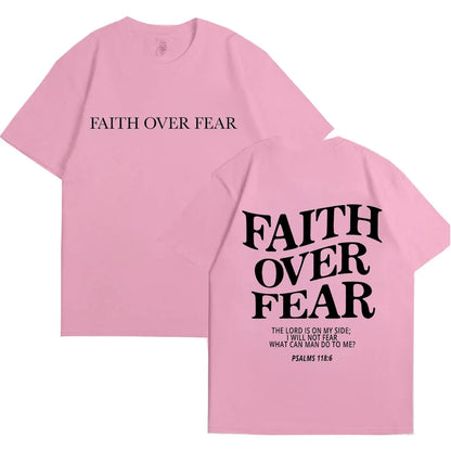 Unisex Faith Over Fear Comfort T-shirts